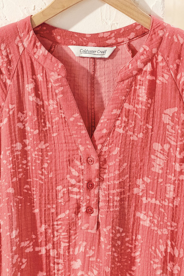 Batik Brushstroke Gauze Caftan
