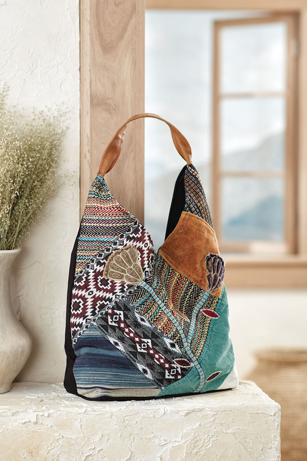 バッグ apolina Patchwork Bag Maywine Patchwork Hobo - Coldwater Creek