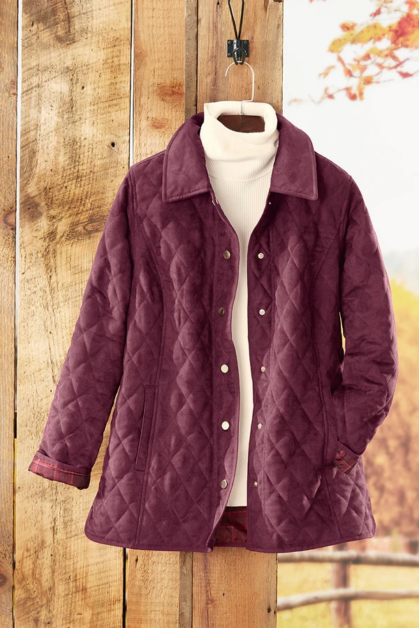 Faux Suede Jacket