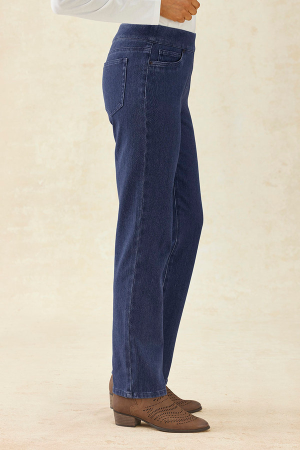 Knit Denim ShapeMe® Slim Leg Jeans - Coldwater Creek