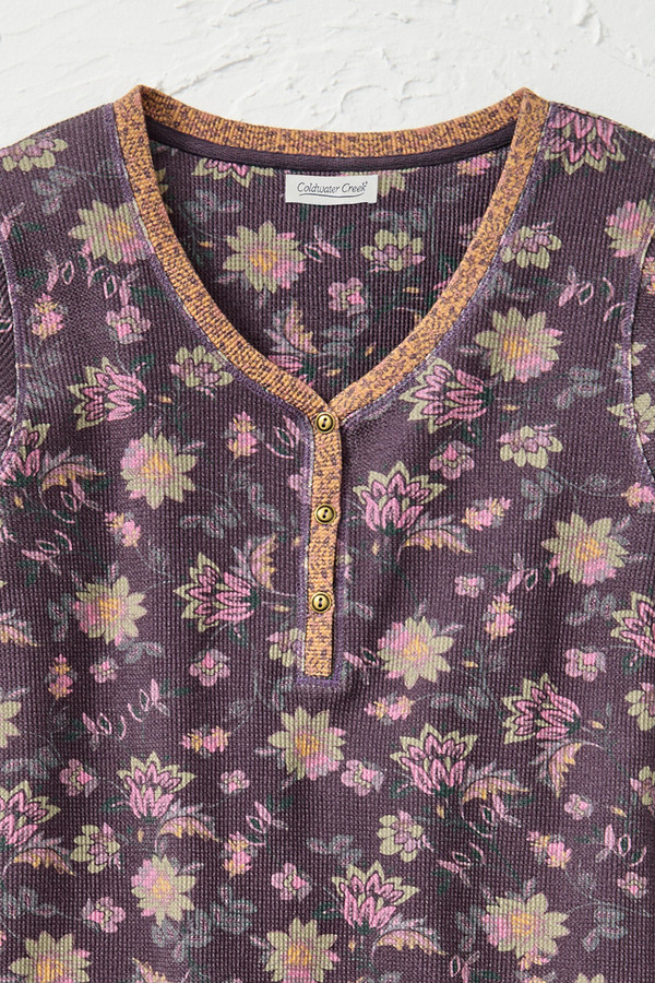 Mixed Print Waffle Tee