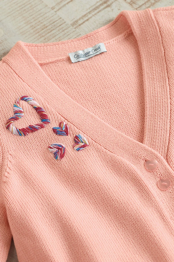 Colorburst Heart Cardigan