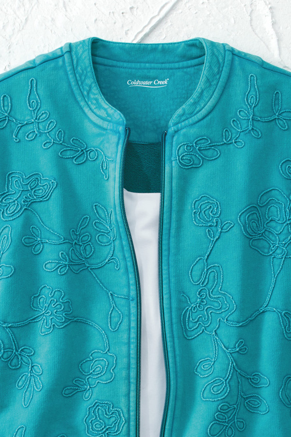 Pikes Peak Zip-Front Sweatshirt - Coldwater Creek