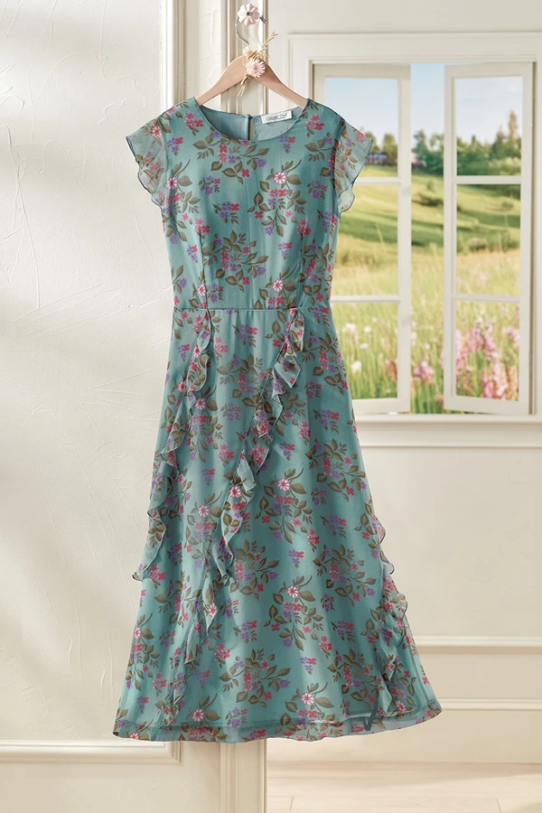Flutter of Florals Dress