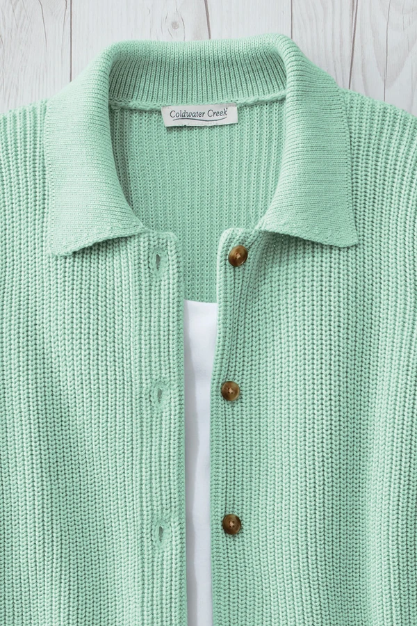 Patch Pocket Shaker Cardigan