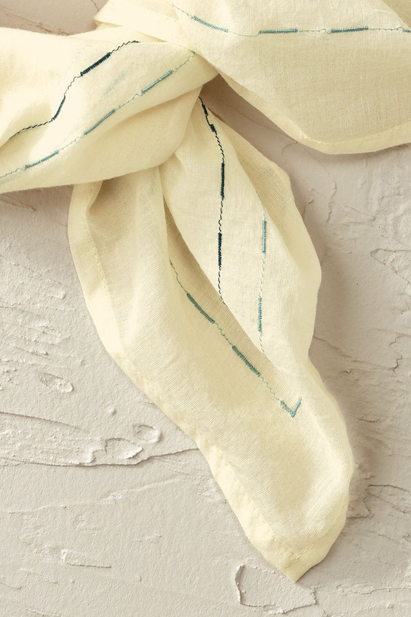 Floral Embroidered Neckerchief