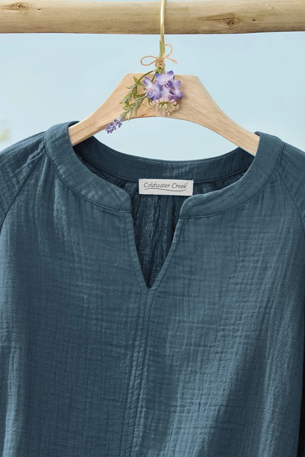 Summer Breeze Twist of Gauze Top