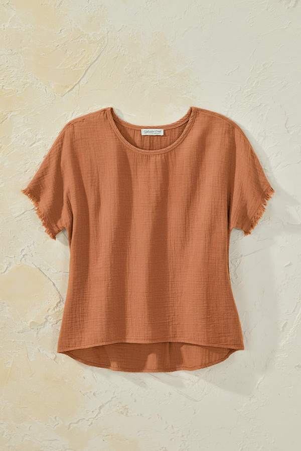Summer Breeze Gauze Dolman Top - Coldwater Creek