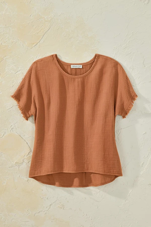 Summer Breeze Gauze Dolman Top