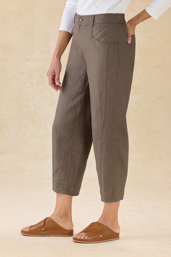 Lantern-Leg Linen Pants - Coldwater Creek