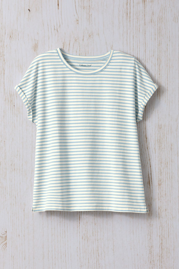 Boxy Striped Tee - Coldwater Creek