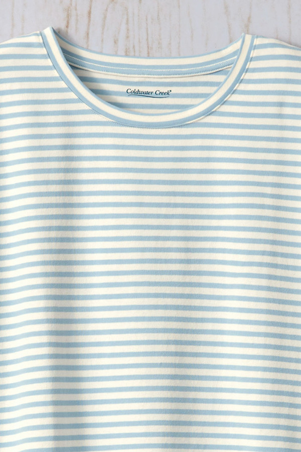 Boxy Striped Tee - Coldwater Creek