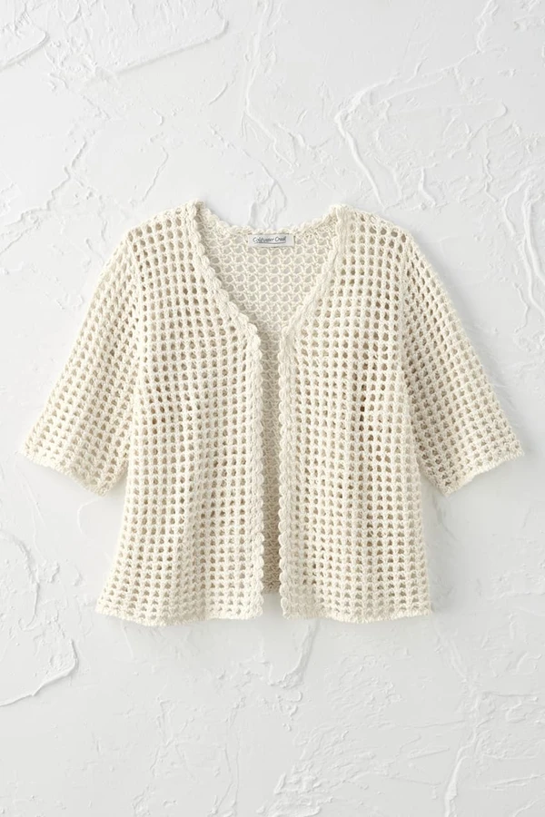 Latticed Sweater Shrug