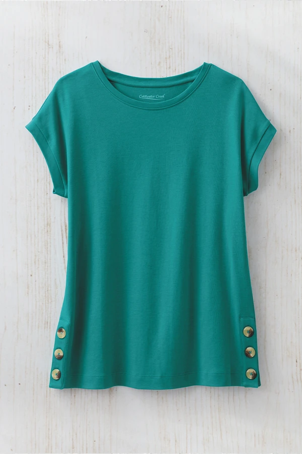 #BestCotton™ Side-Button Tunic