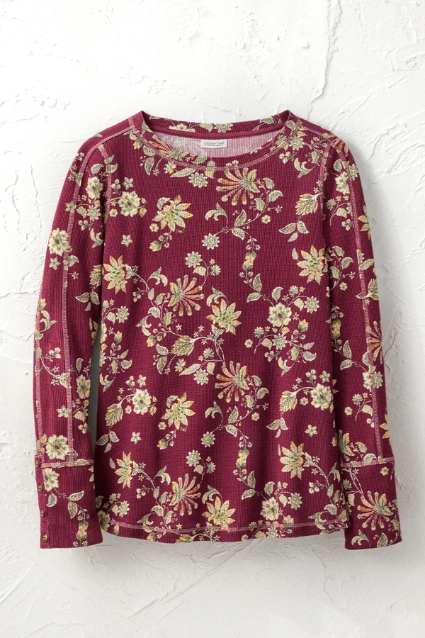 Valley Floral Waffle Tee
