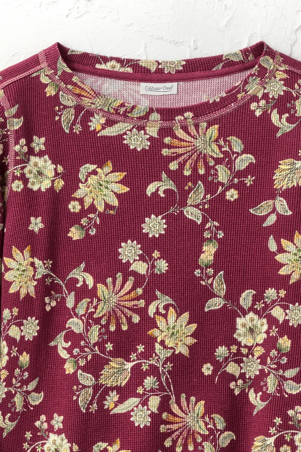 Valley Floral Waffle Tee