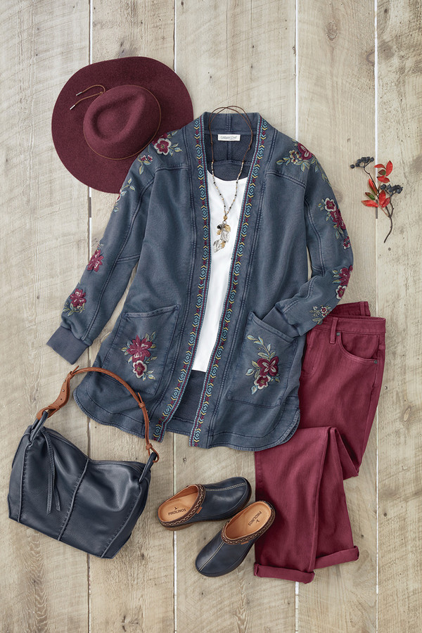 Buena Vista French Terry Jacket - Coldwater Creek