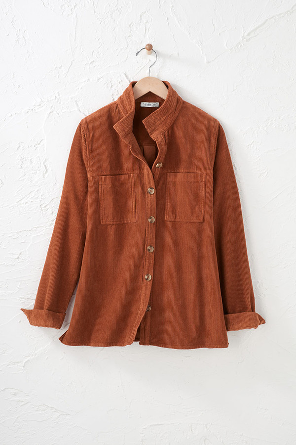 Vintage Washed Corduroy Shirt - Coldwater Creek