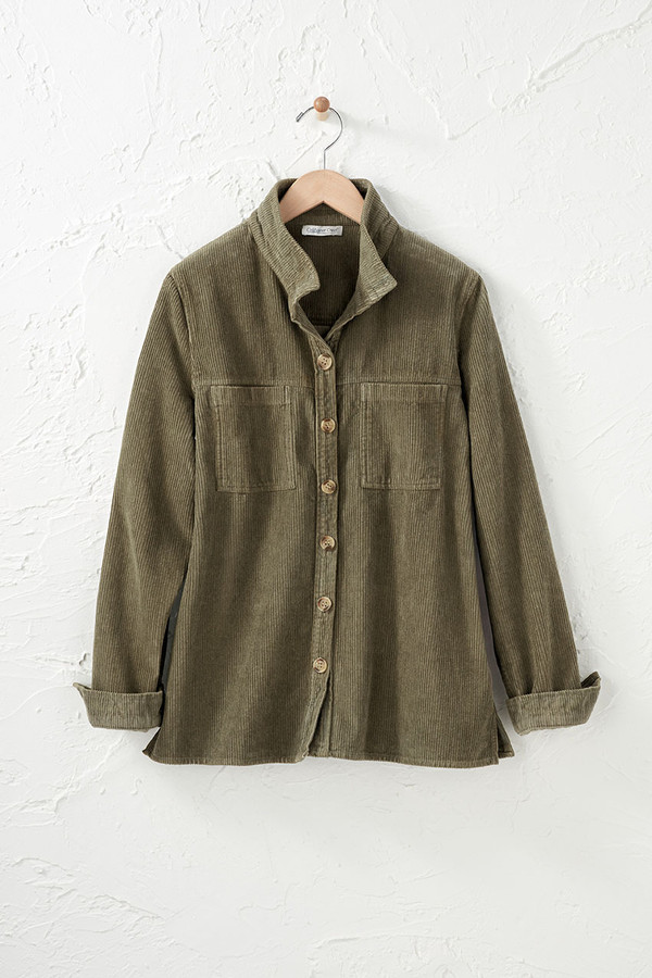 Vintage Washed Corduroy Shirt - Coldwater Creek