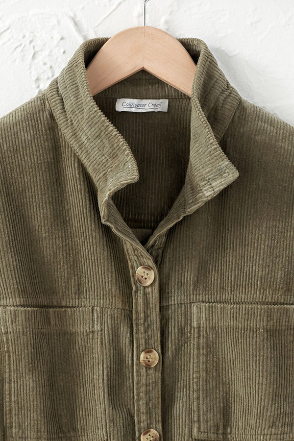 Vintage Washed Corduroy Shirt - Coldwater Creek