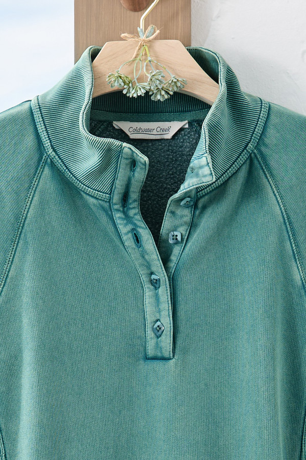 Weekend Popover Sweatshirt - Coldwater Creek