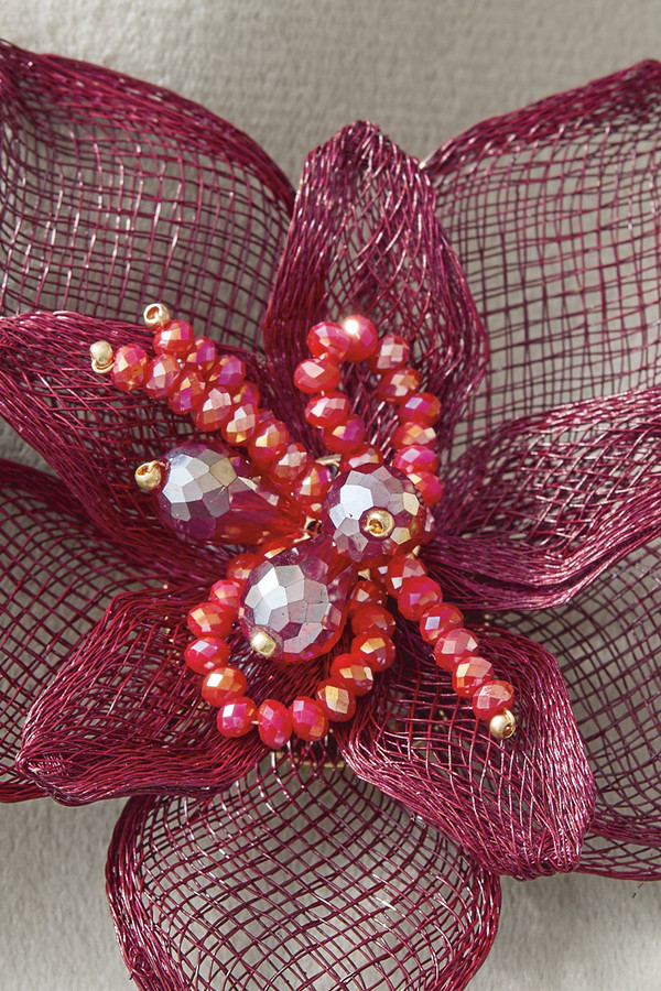 Artful Overlay Flower Pin