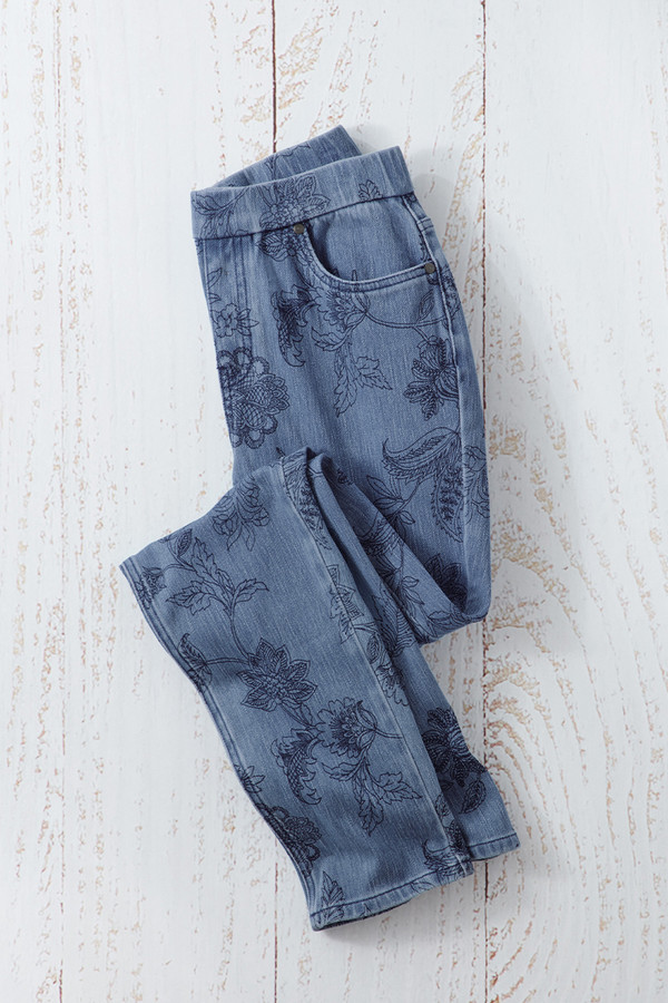 Impressions Knit Denim Leggings - Coldwater Creek