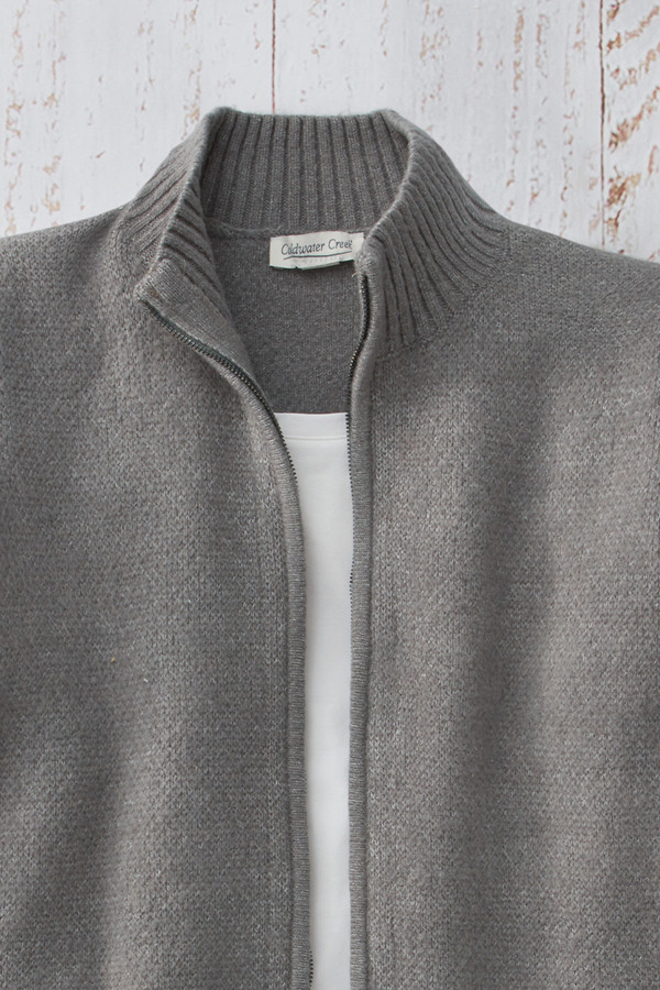 Plush Zip Cardigan - Coldwater Creek