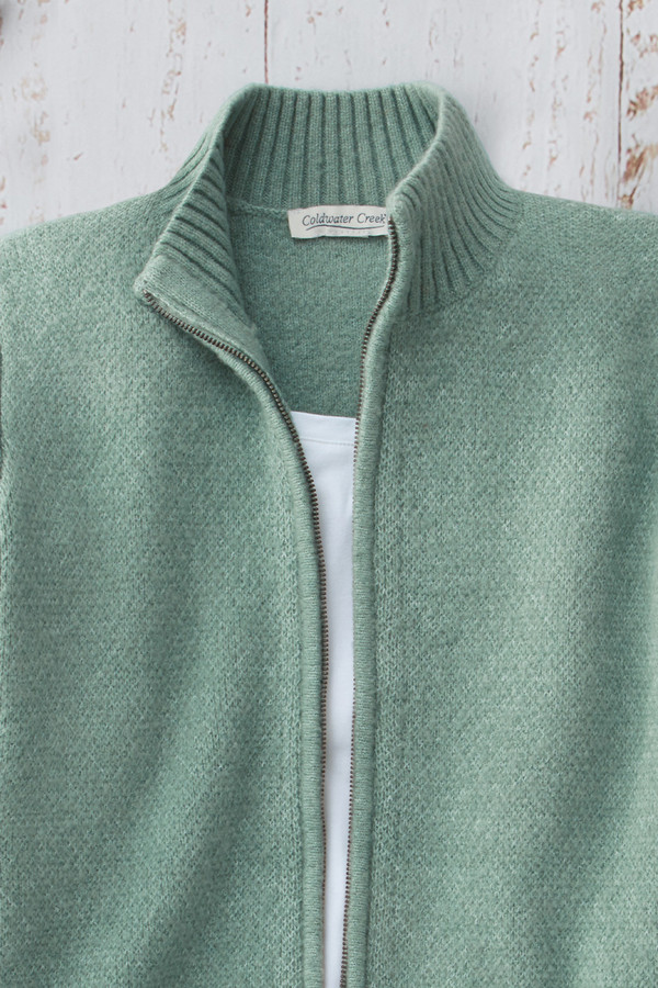 Plush Zip Cardigan - Coldwater Creek