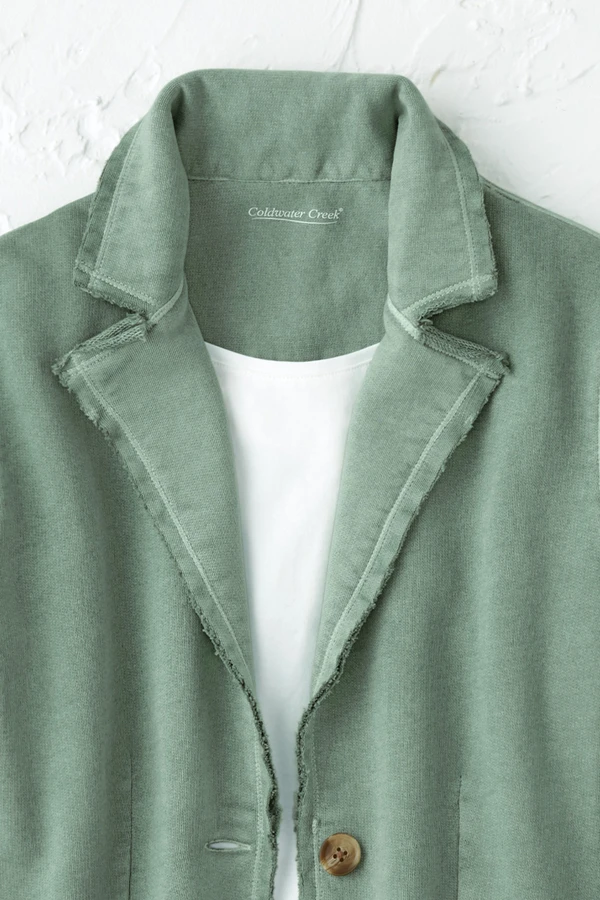 French Terry Knit Blazer