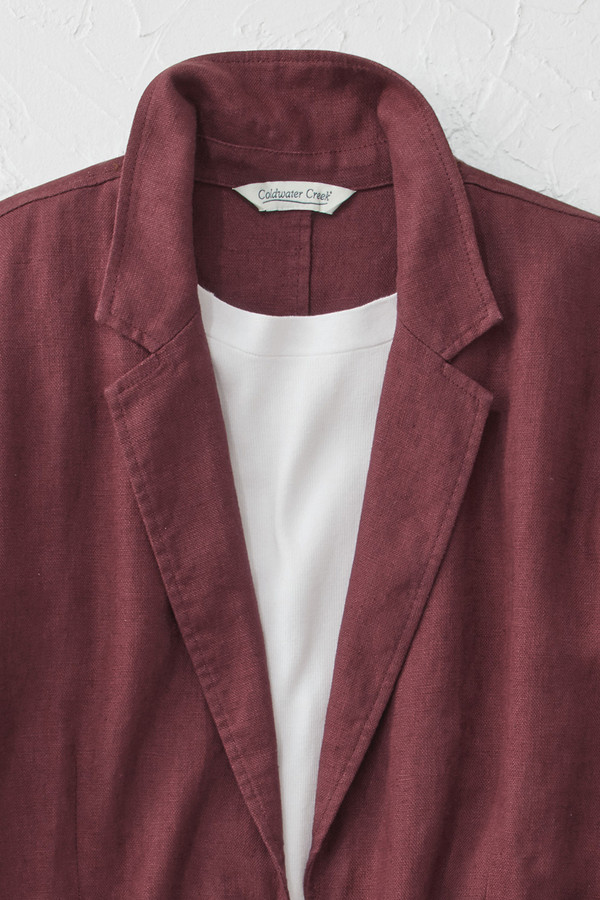 Casual Friday Linen Jacket - Coldwater Creek