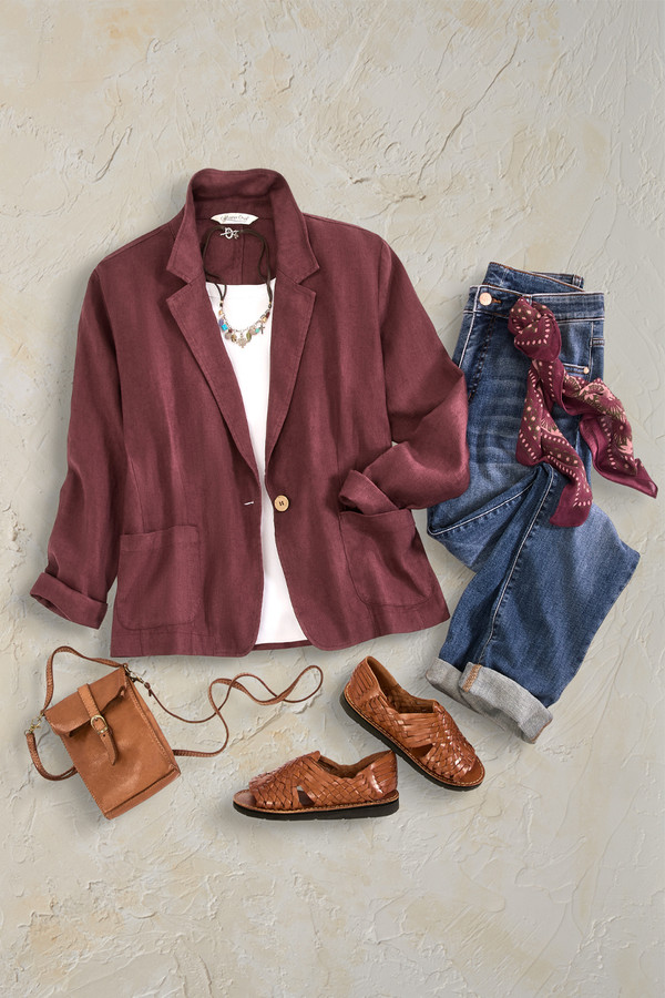Casual Friday Linen Jacket - Coldwater Creek