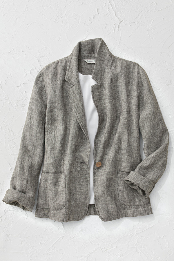 Casual Friday Linen Jacket - Coldwater Creek