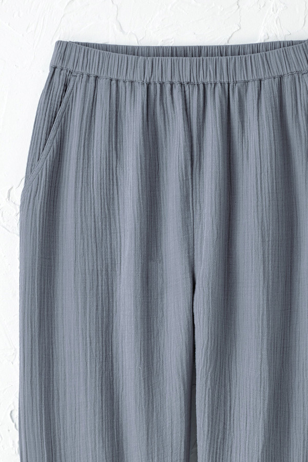 Better With Buttons Gauze Lantern Pants