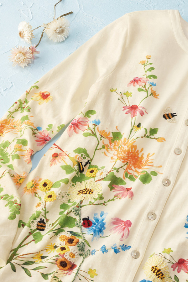 Flores Del Sol Embroidered Top - Coldwater Creek