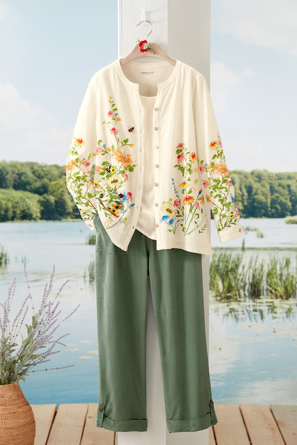 Flores Del Sol Embroidered Top - Coldwater Creek