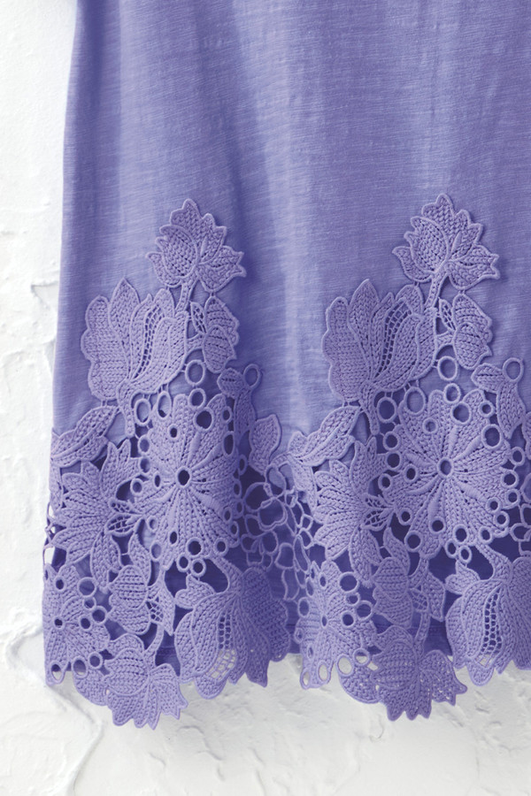 Lace Hem Knit Tunic - Coldwater Creek