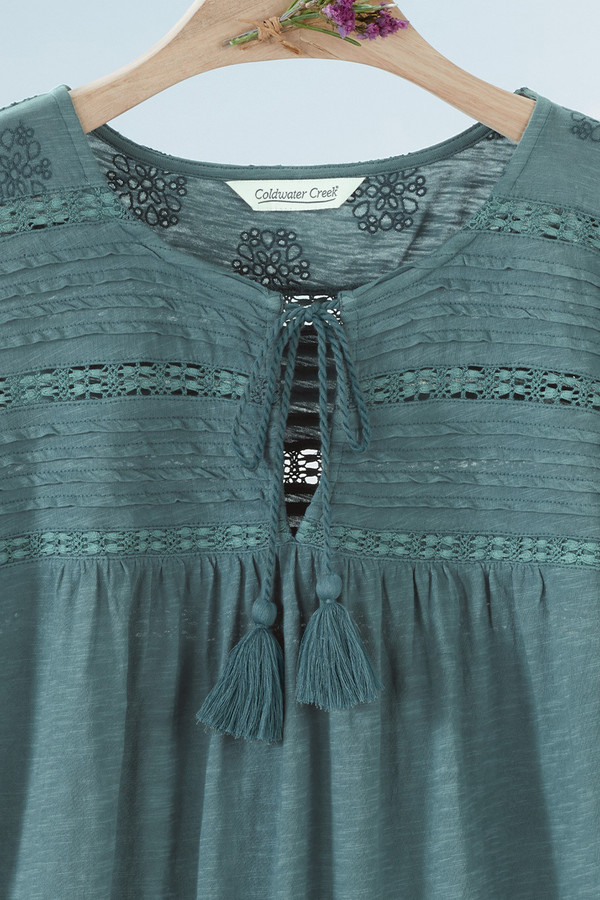 Ayla Lace Trim Tee
