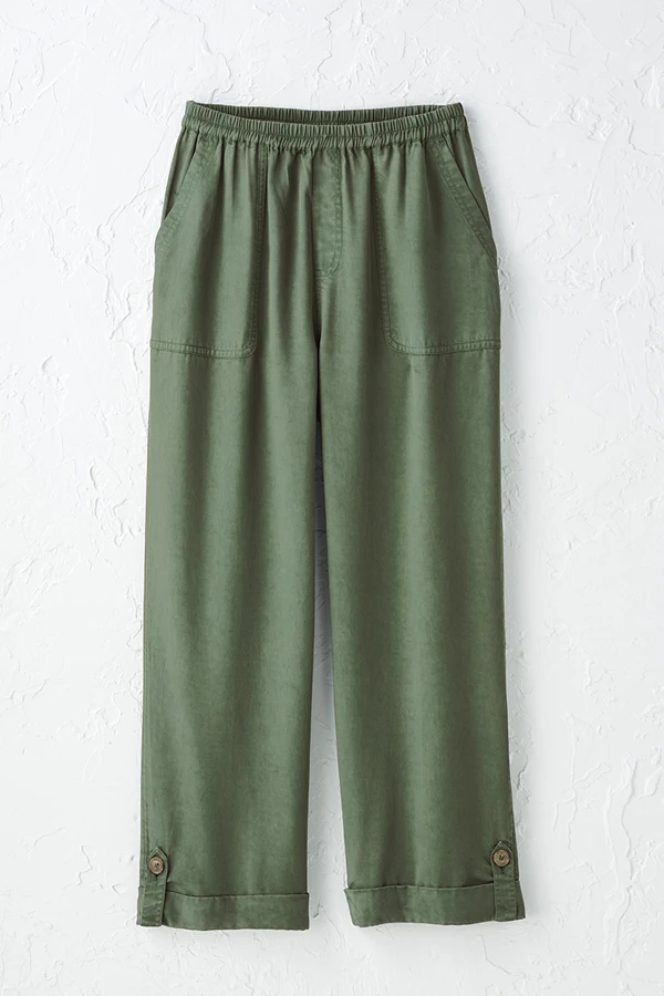 Easy TENCEL™ Cropped Pants