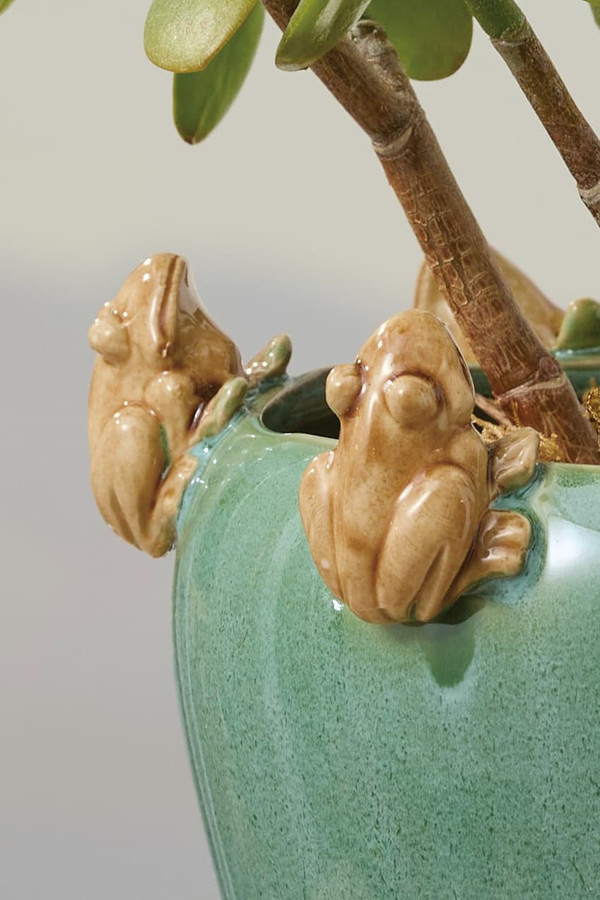 Perched Frog Planter