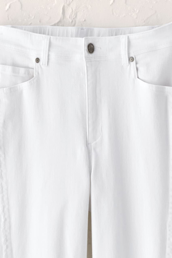 Boho Embroidered Lantern-Leg Jeans