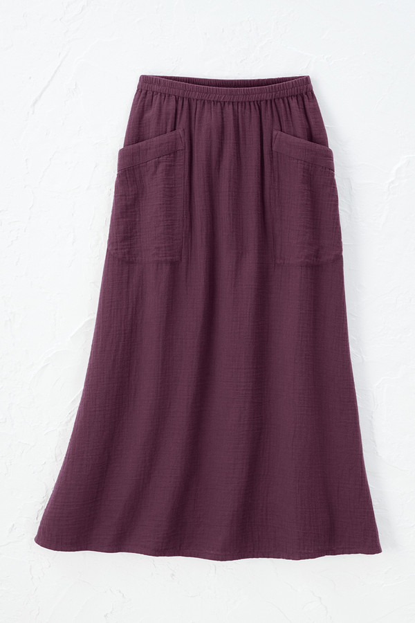 Gauze Pocket Skirt - Coldwater Creek