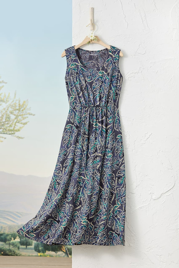 Botanical Escape Knit Midi Dress