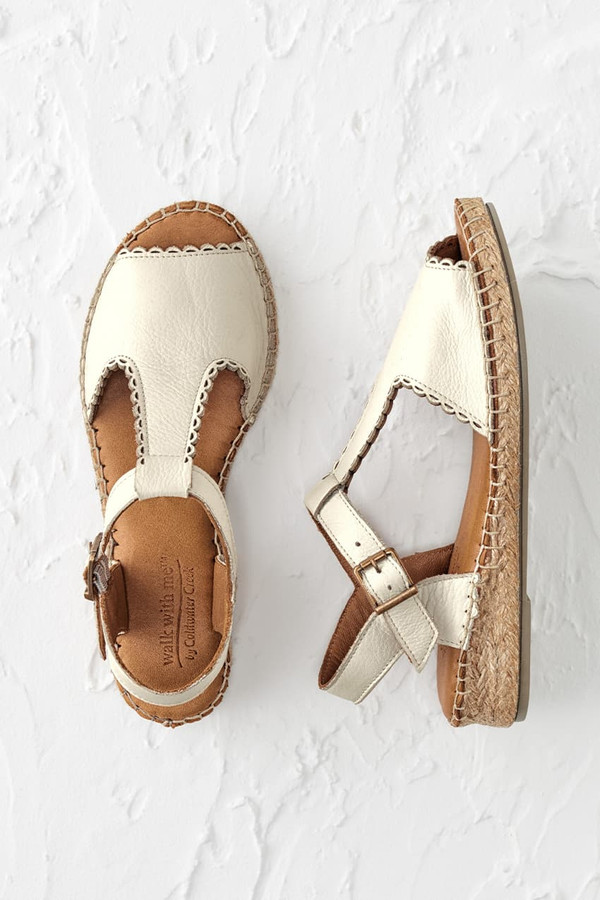 Patricia Leather Sandals by Walk With Me™