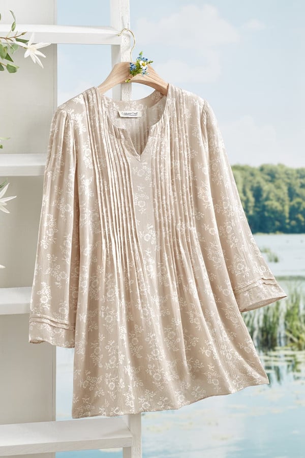 Meadow Serenade Pintucked Tunic