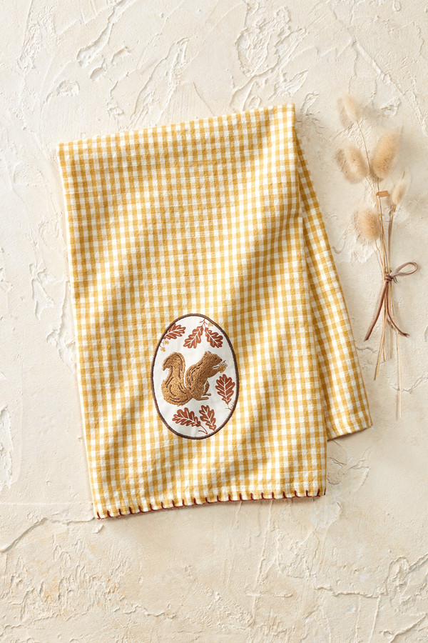 Harvest Embellished Dish Towels