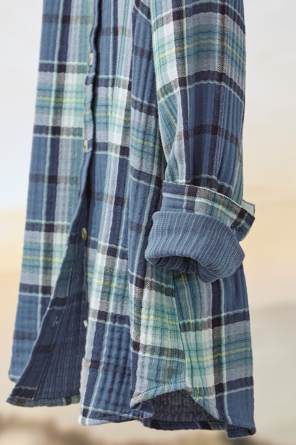 Plaid & Stripe Double Cloth Shirt