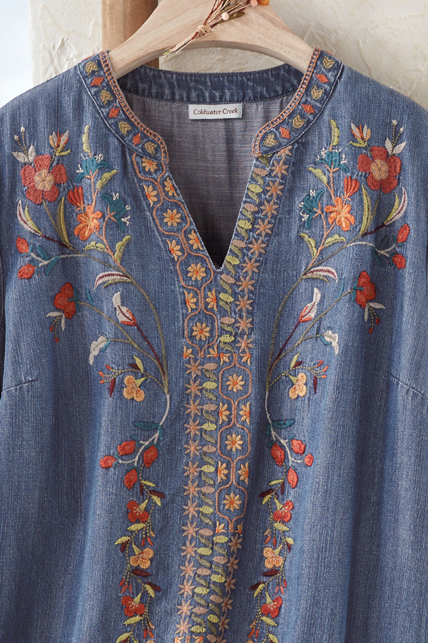 Rosalie Embroidered TENCEL™ Tunic
