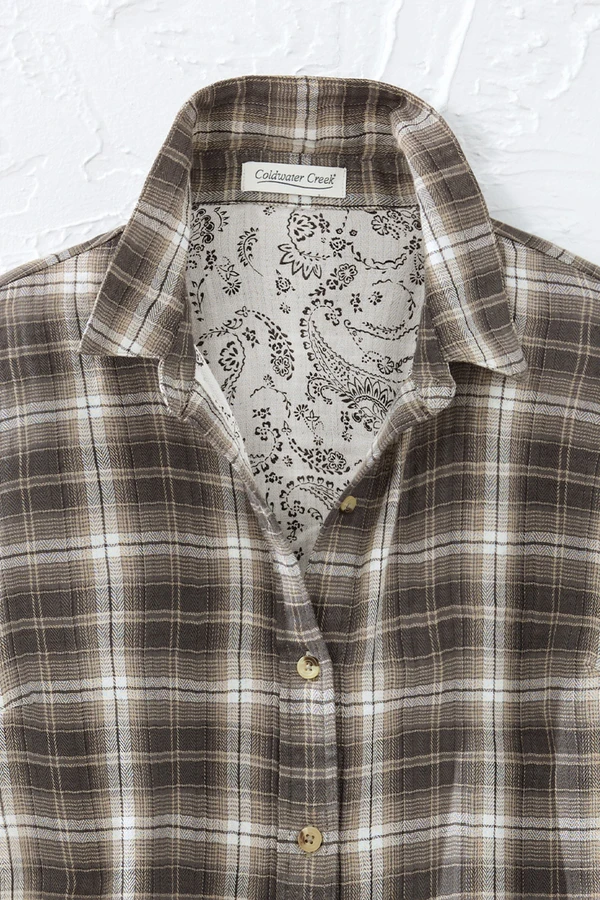 Plaid & Paisley Double Cloth Shirt