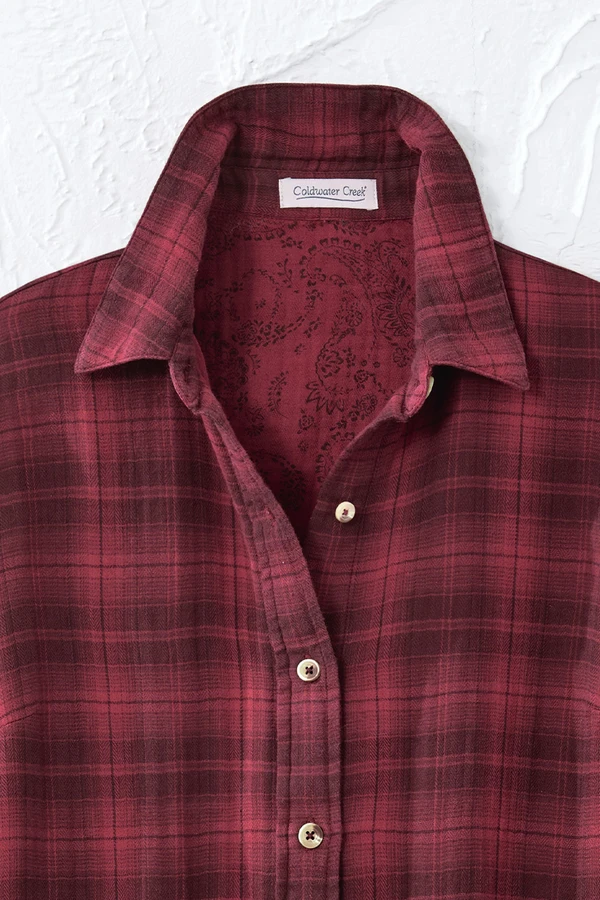 Plaid & Paisley Double Cloth Shirt